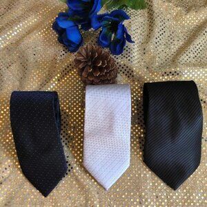 Classic Silk Necktie For Men Solid New 100% Striped Wedding Fabric Tuxedos